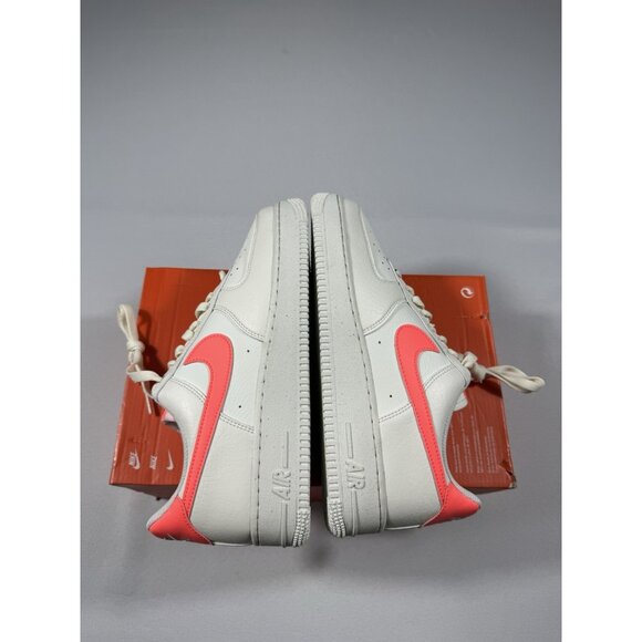 New Women’s Size 10 - Nike Air Force 1 '07 SE Next Nature Sail Hot Lava - Picture 5 of 10
